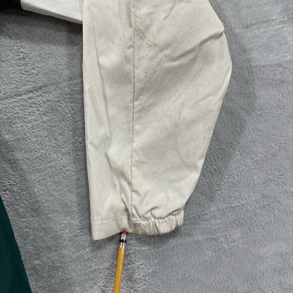 Adidas Full Zip‎ Windbreaker Hooded Jacket Men L Green Blue White Active - Picture 4 of 16